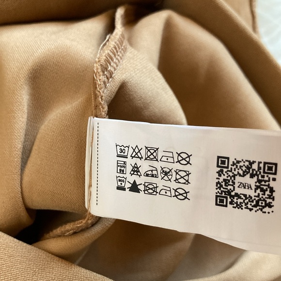 NWOT Zara Camel Side-Slit Stretch Maxi Skirt - Picture 10 of 10